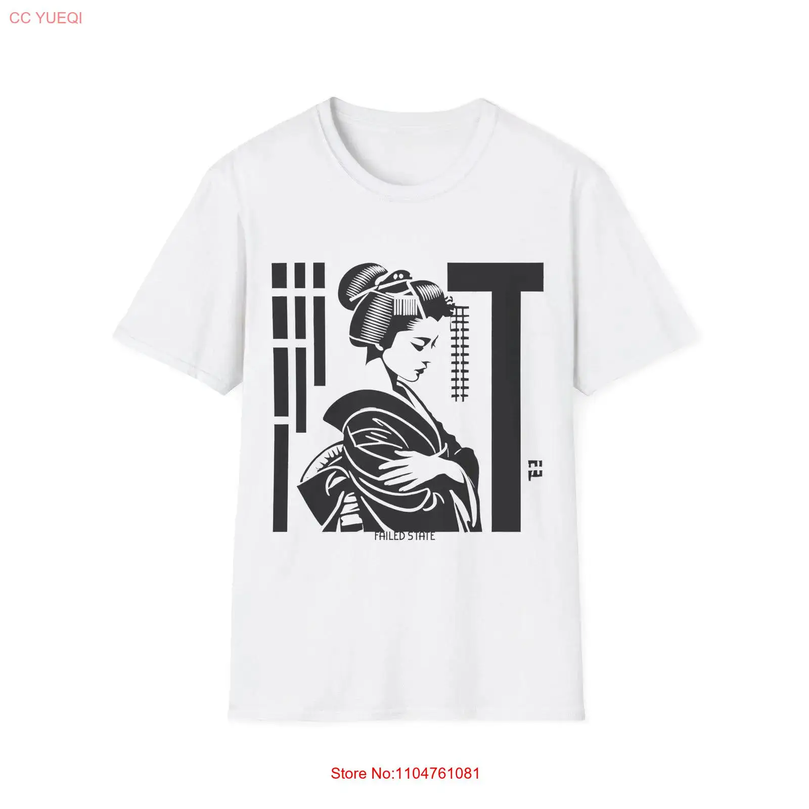 Vintage Fashion Art - Geisha Failed State Art Softstyle T