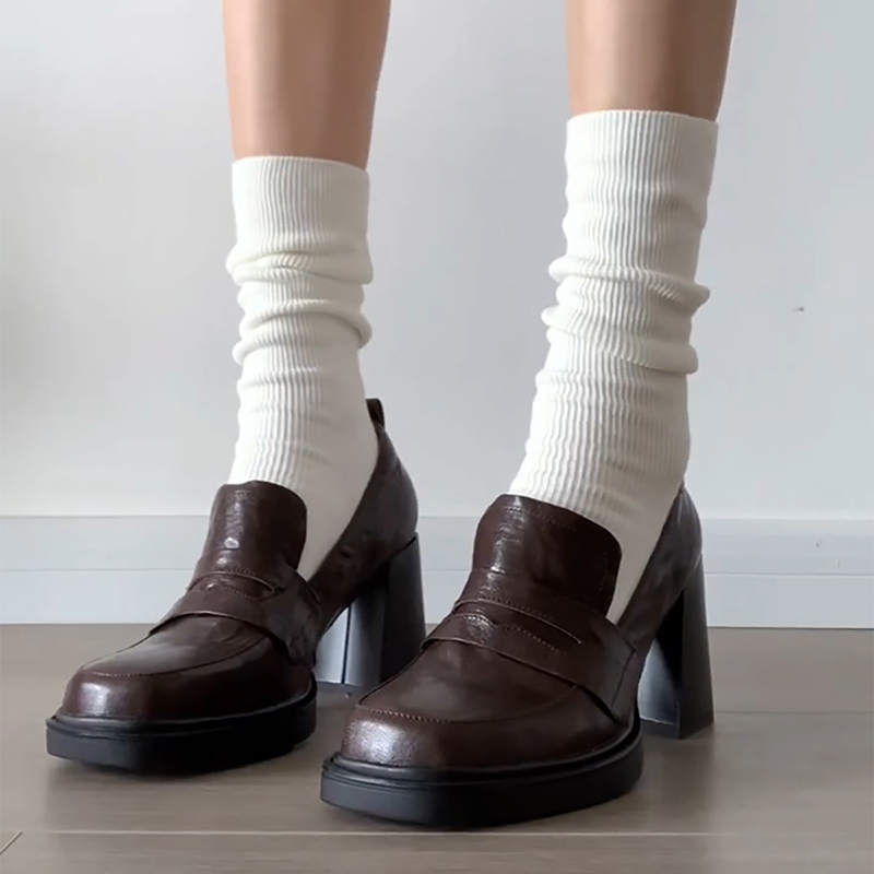 Vintage Old Fashion - College Style Women Loafer Shoes Fashion