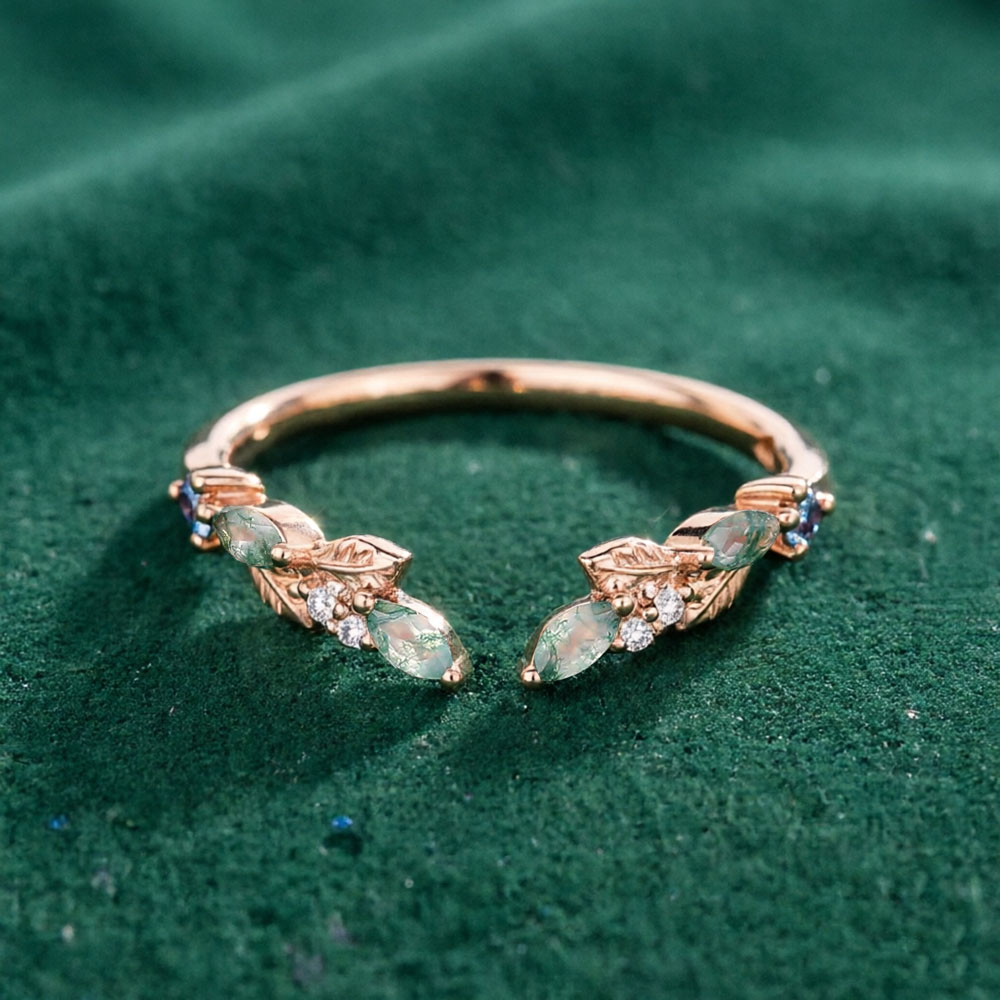 Vintage Fashion Photos - CxsJeremy Solid 14K Rose Gold Marquise