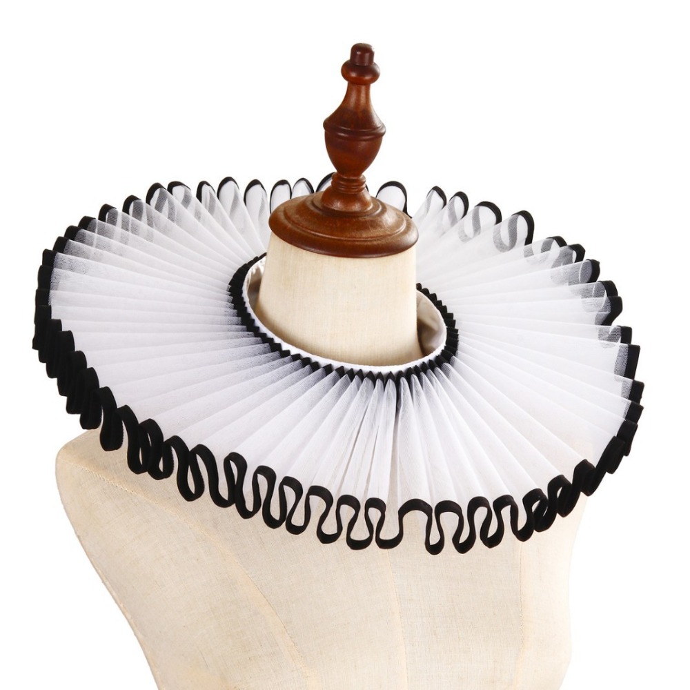Detachable Shakespeare Neck Ru - Vintage Victorian Fashion ulasan dan harga