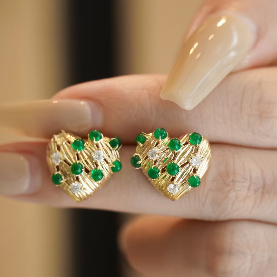 Retro14K Gold Filled Emerald D - Vintage Victorian Fashion ulasan dan harga