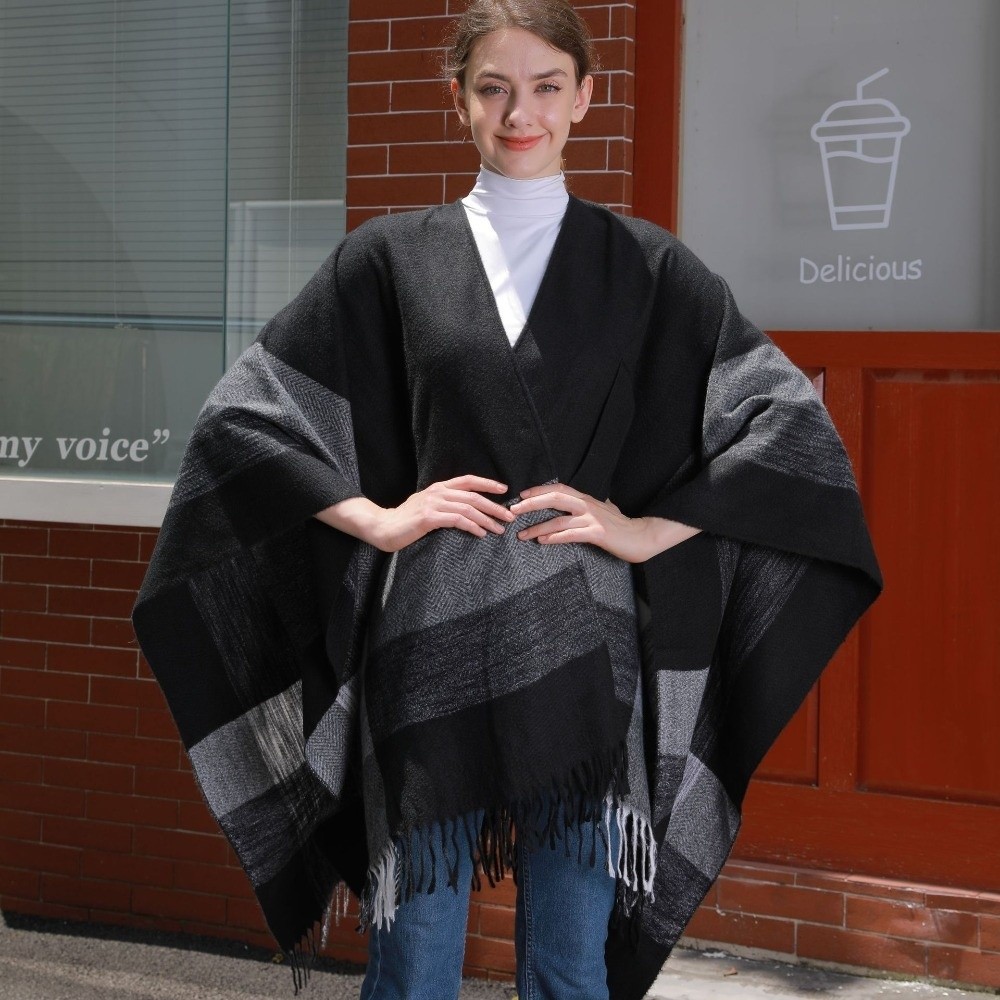 Warm Coat Plaid Design Travel  - Vintage Fashion Rings ulasan dan harga