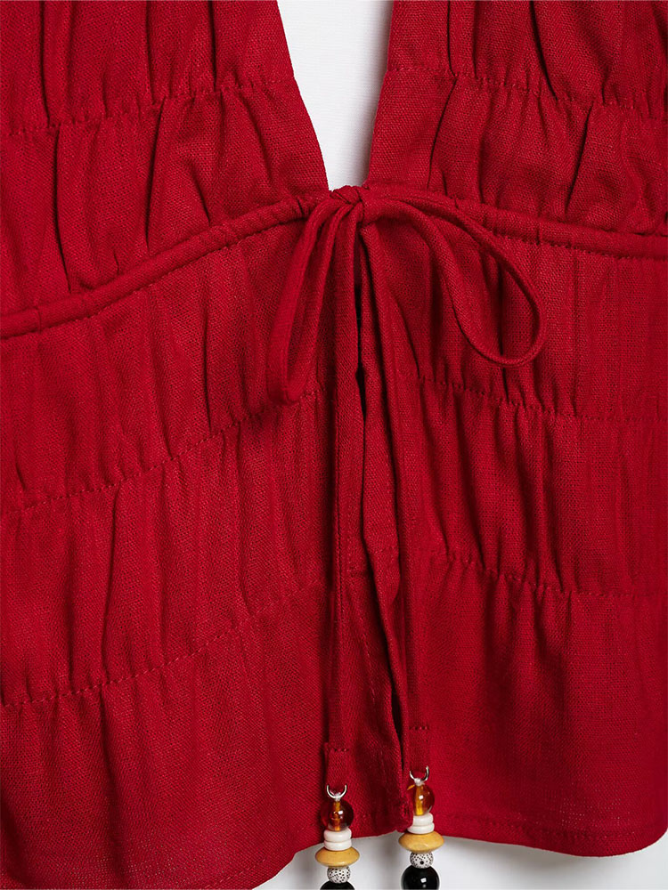 HH Women Summer Vintage Romant - V Vintage Fashion ulasan dan harga