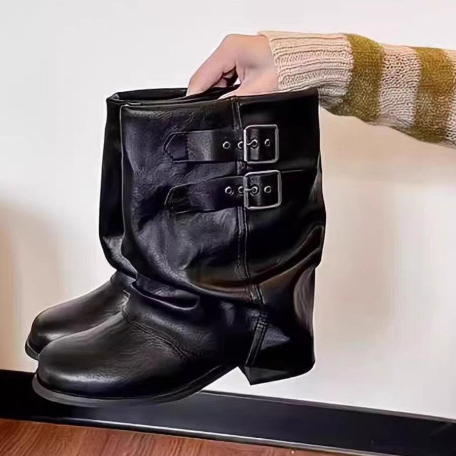Women Vintage Thick Heel Women - Vintage Outdoor Fashion ulasan dan harga