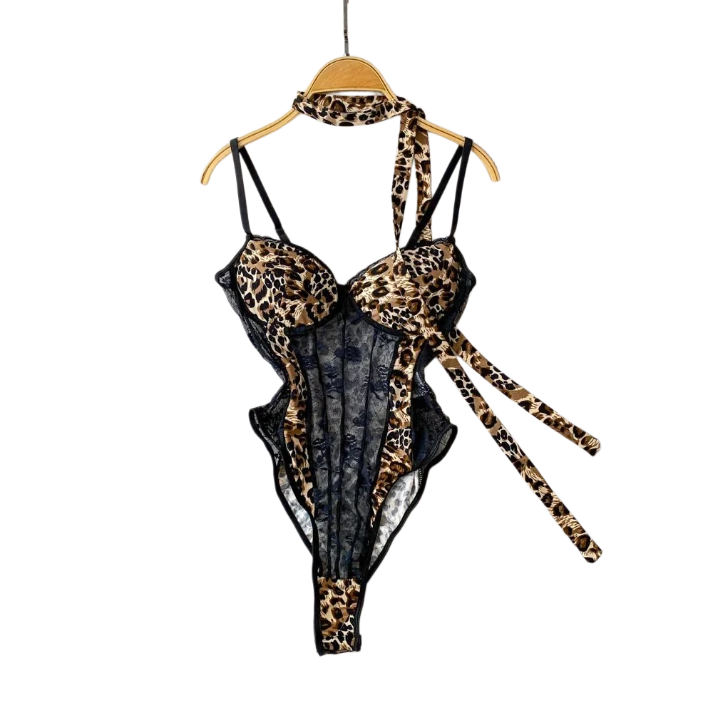 Women Hotsweet V-neck Leopard  - V Vintage Fashion ulasan dan harga