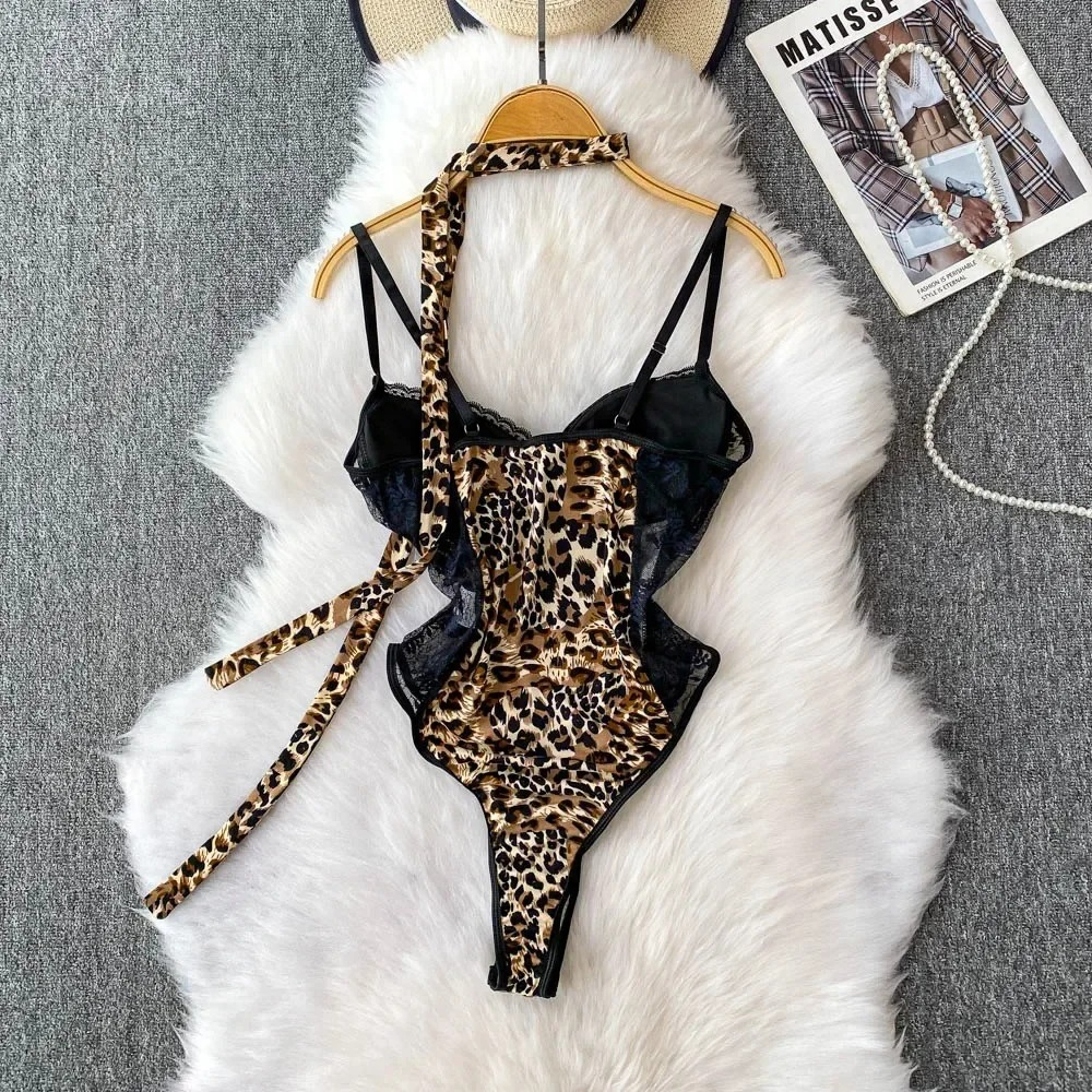 Women Hotsweet V-neck Leopard  - V Vintage Fashion ulasan dan harga