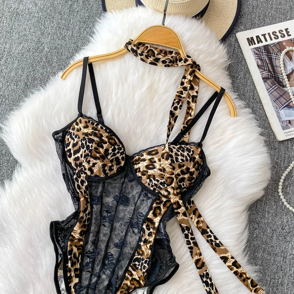 Women Hotsweet V-neck Leopard  - V Vintage Fashion ulasan dan harga