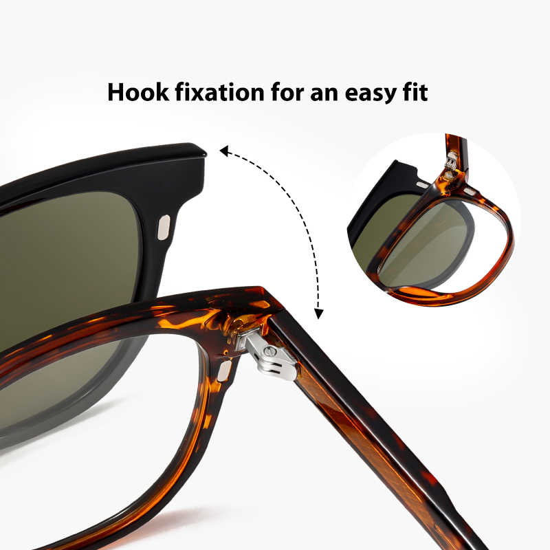 Fashion Sunglasses Man Clip On - Vintage Outdoor Fashion ulasan dan harga