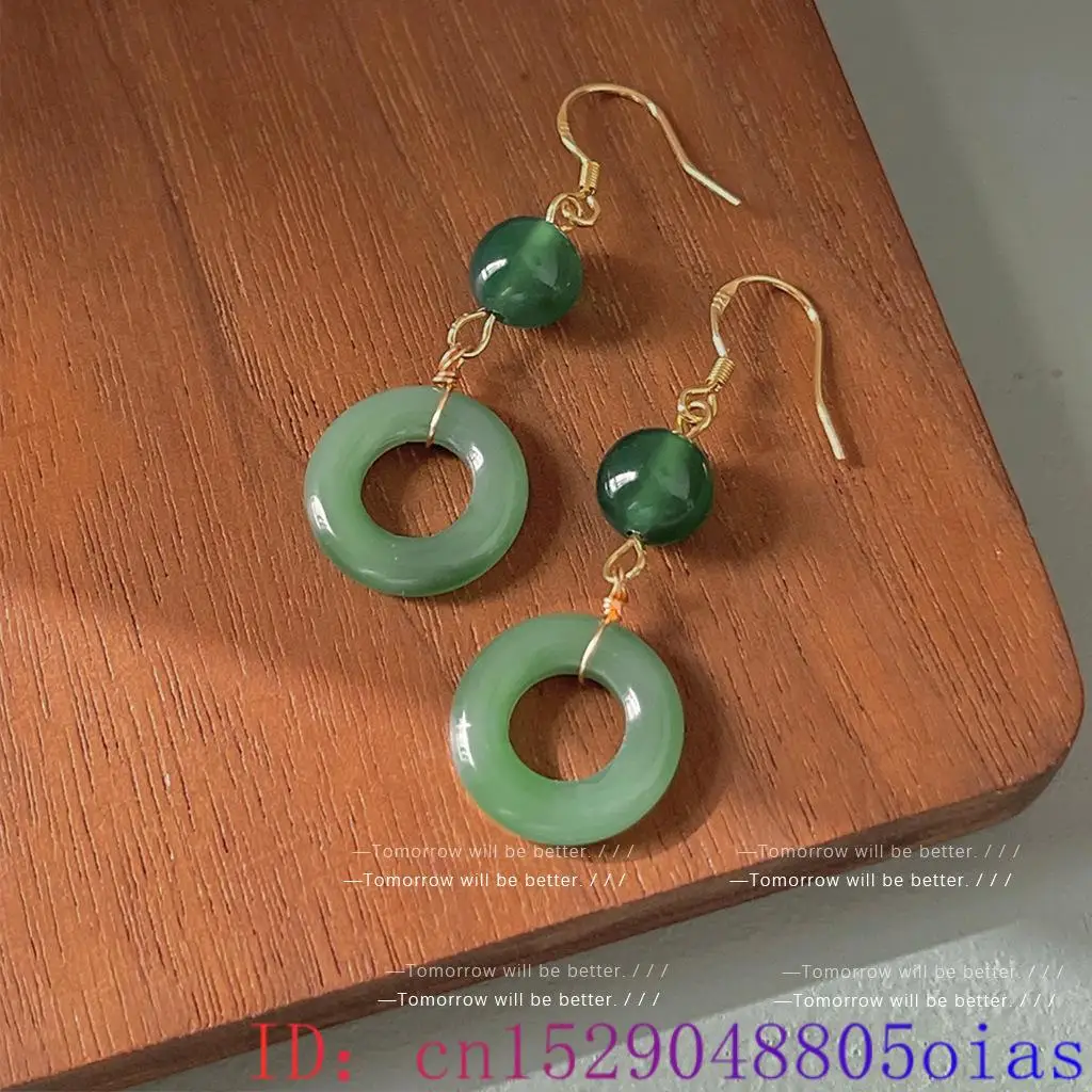 Green Real Jade Ring Earrings  - Vintage Fashion Rings ulasan dan harga