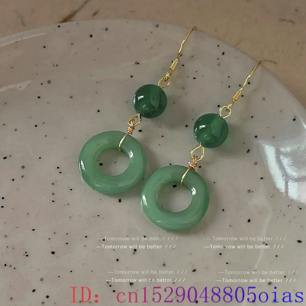 Green Real Jade Ring Earrings  - Vintage Fashion Rings ulasan dan harga