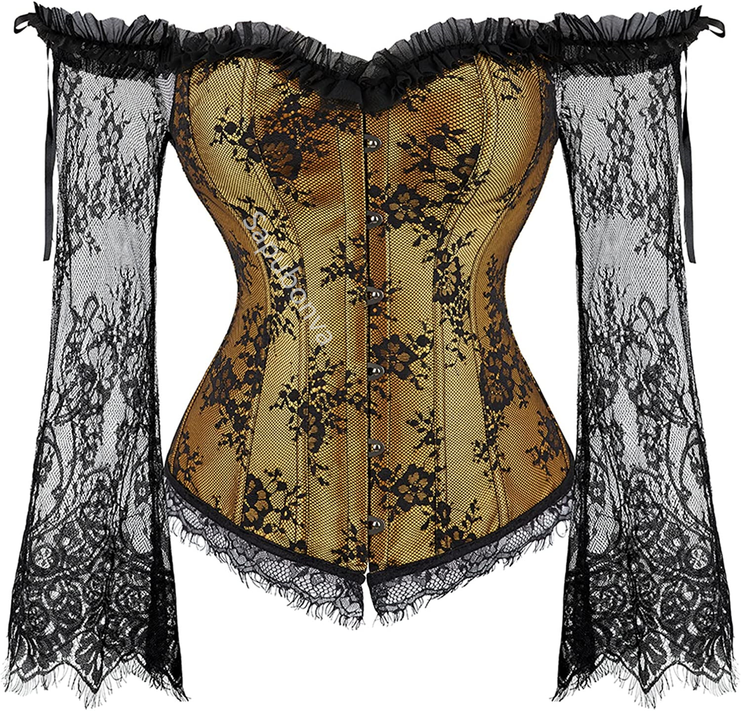 Sapubonva Corset Tops for Wome - Vintage Victorian Fashion ulasan dan harga