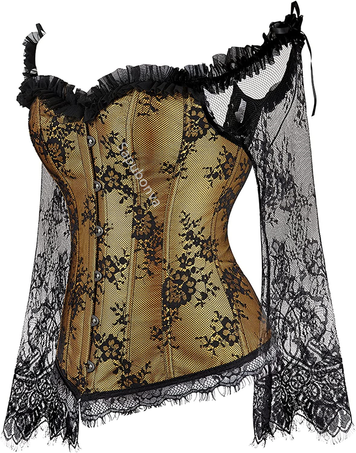 Sapubonva Corset Tops for Wome - Vintage Victorian Fashion ulasan dan harga