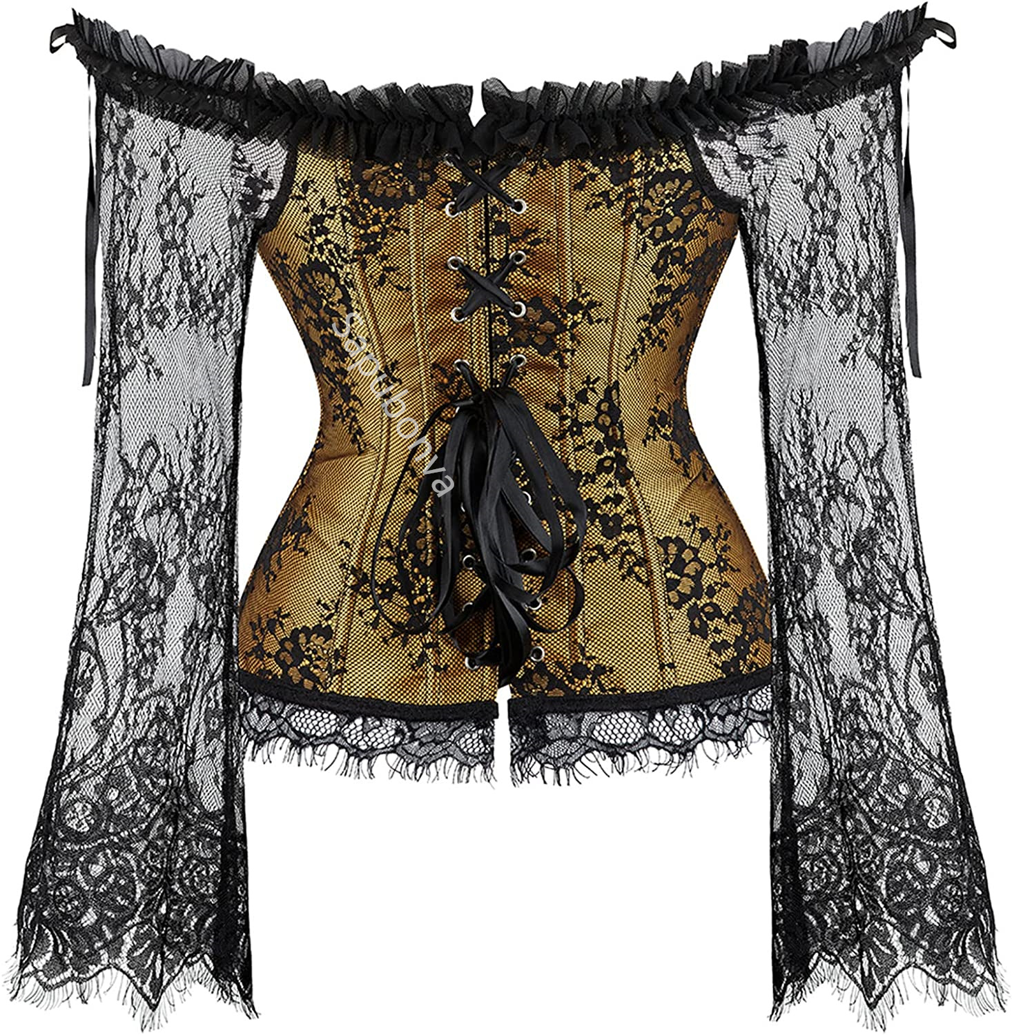Sapubonva Corset Tops for Wome - Vintage Victorian Fashion ulasan dan harga