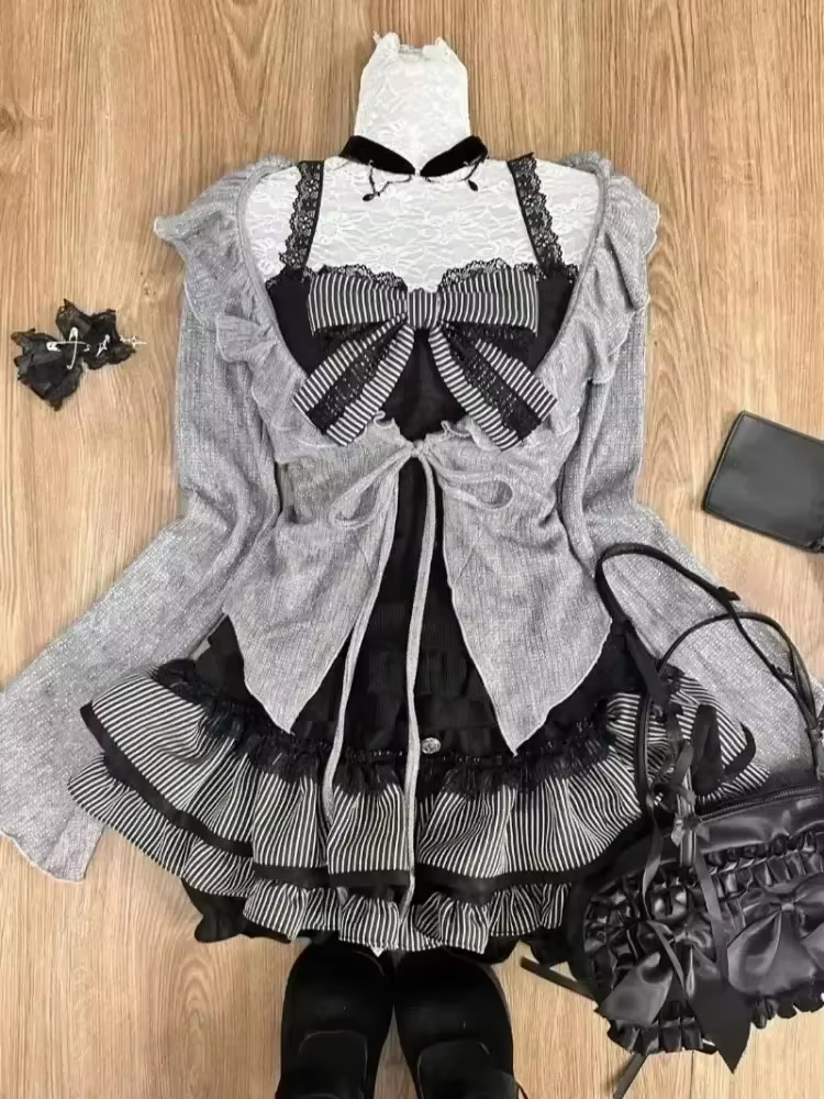 Gothic Y2k Vintage Preppy Styl - V Vintage Fashion ulasan dan harga