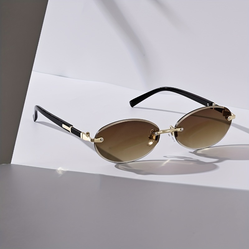 Sexy Small Oval Punk Sunglasse - Vintage Outdoor Fashion ulasan dan harga