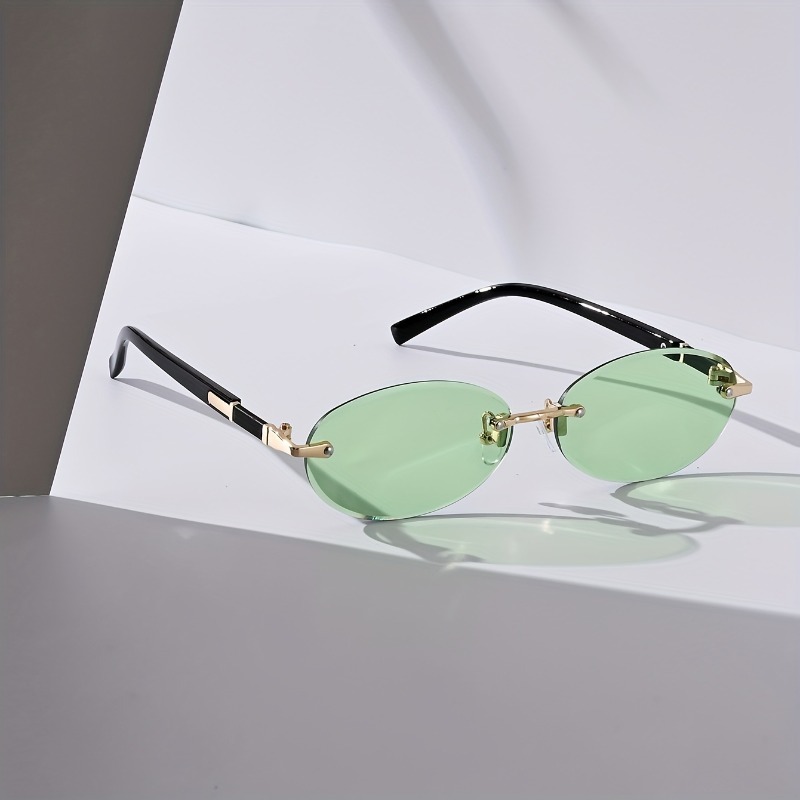 Sexy Small Oval Punk Sunglasse - Vintage Outdoor Fashion ulasan dan harga