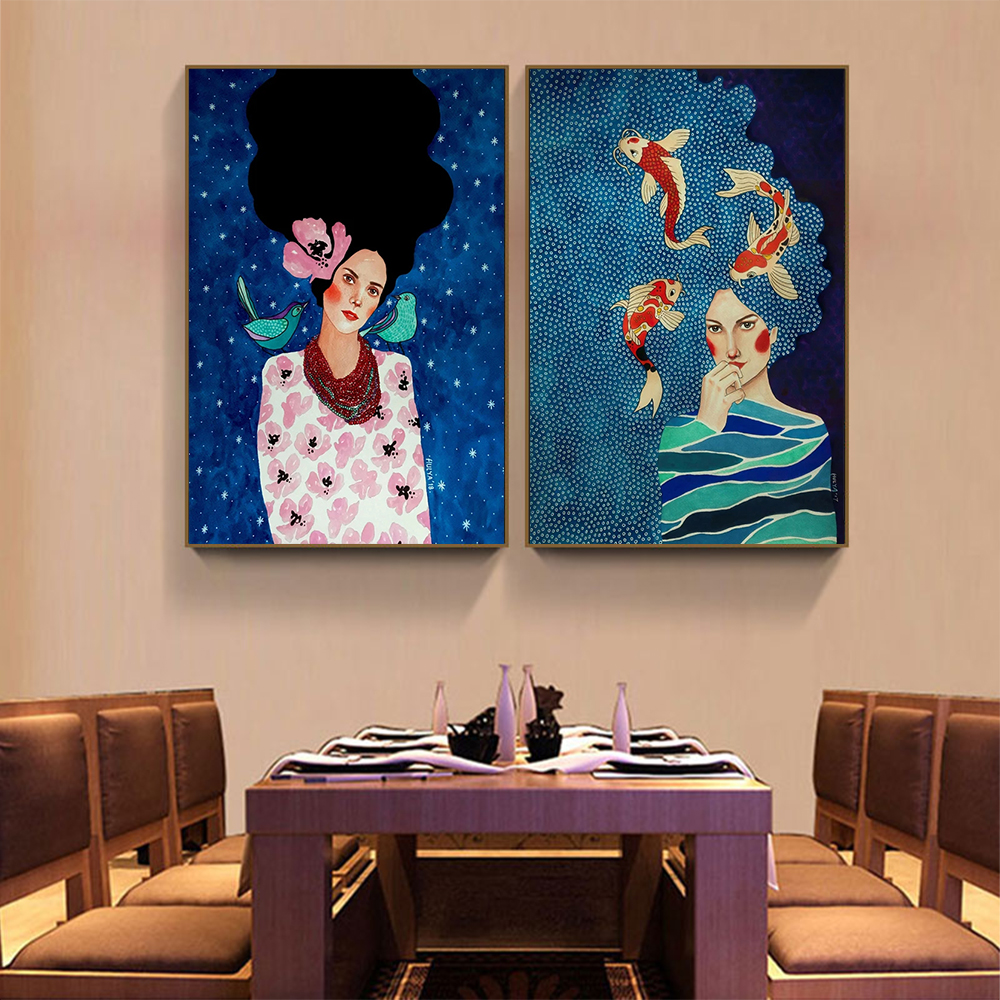 1pc frameless Vintage Abstract - Vintage Fashion Art ulasan dan harga