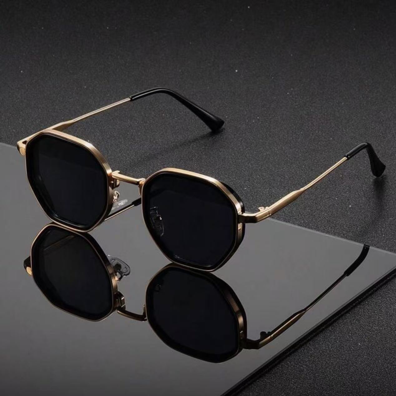 1 Pair Unisex Round Metal Fash - Vintage Outdoor Fashion ulasan dan harga